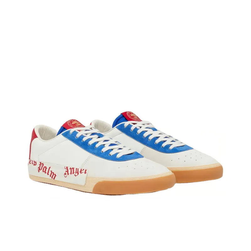 PALM ANGELS Stylish Skateboarding Shoes Men's White Red-1