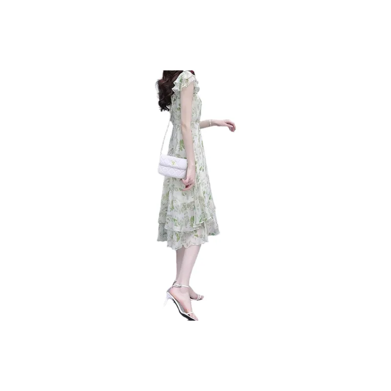Mapping Short Sleeved Dresses Women's Emerald Green-1