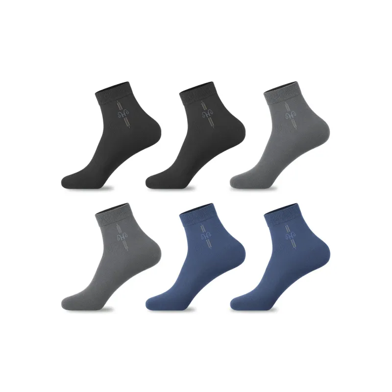 H YXIANG Crew Socks For Summer Men's 6 Pack-2
