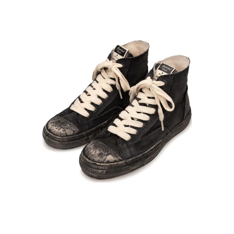 MIHARA YASUHIRO Past Sole High Top Canvas Shoes Unisex-7