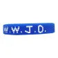 WWJD Letter Wristband-Blue