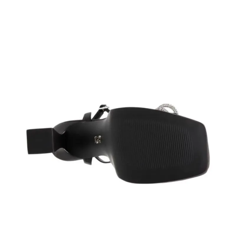 STEVE MADDEN Strap Sandals 11.5cm Women's Black-5