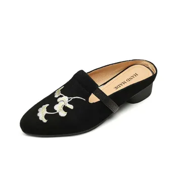 Echo&yolo Rubber Sole Abrasion-Resistant Slip-Resistant Wrap-toe Slippers Women's