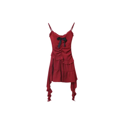 The King and the Nightingale Slip Dresses Women's Red