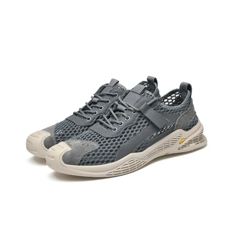 Abango Casual Shoes Men Low Top Beige/Blue-8