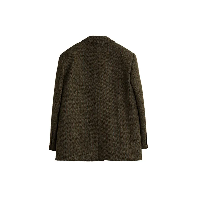 ELLE Coats Women's Coffee Plaid-1