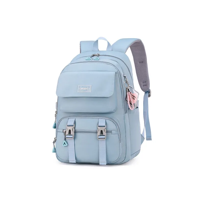 Natural Fish Nylon Backpack Regular Women's Blue/Purple/Black/Pink/Gray-5