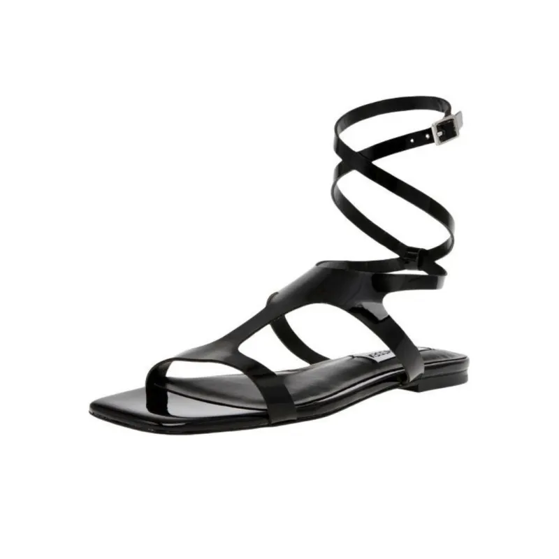STEVE MADDEN Roman Sandals Women's Black-1