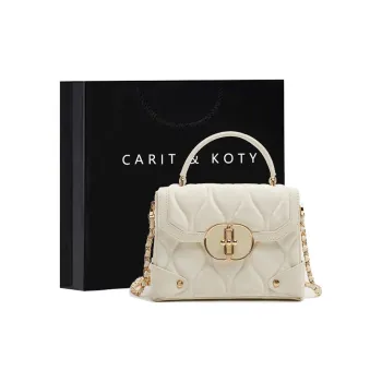 Carit&Koty Polyurethane/Synthetic Leather Crossbody Handbags Regular Women's White/Pink