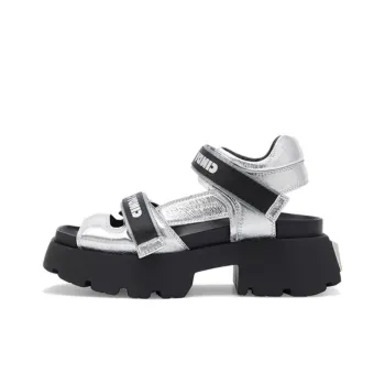 CINDY C ERIC Strap Sandals 5cm Women's Silver