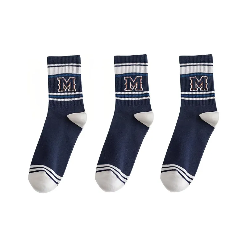 MIIOW Mid Calf Socks Men's 3 Pack-14