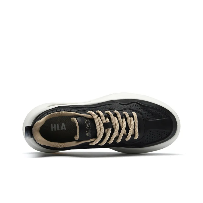 HLA Height-Increasing Breathable Fashion Casual Shoes Wear-Resistant Platform Athletic Shoes Men's-2
