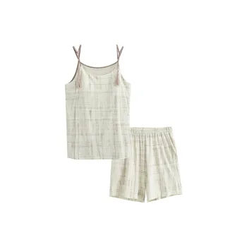 Dream Heart Pajama Set Women's Ecru