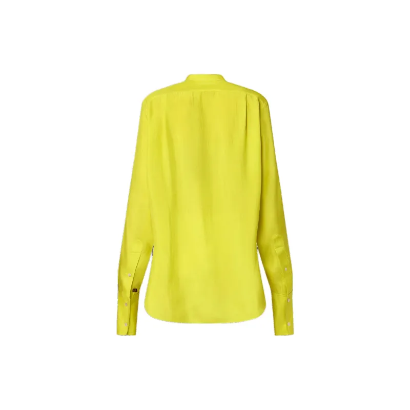 LOUIS VUITTON Chartreuse Silk Shirt-1
