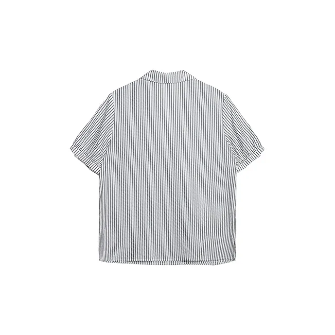 Still Quiet Shirt Women's Black White Stripes-1