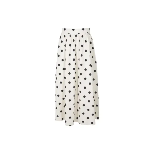 3COLOUR Casual Long Skirts Women's Off White