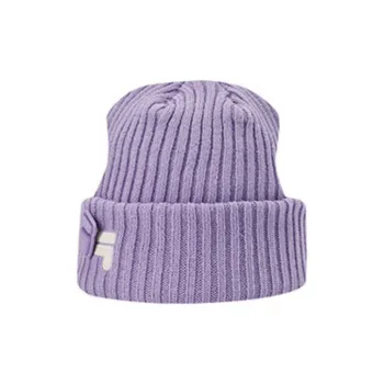 FILA FUSION Acrylic Beanies Unisex Purple