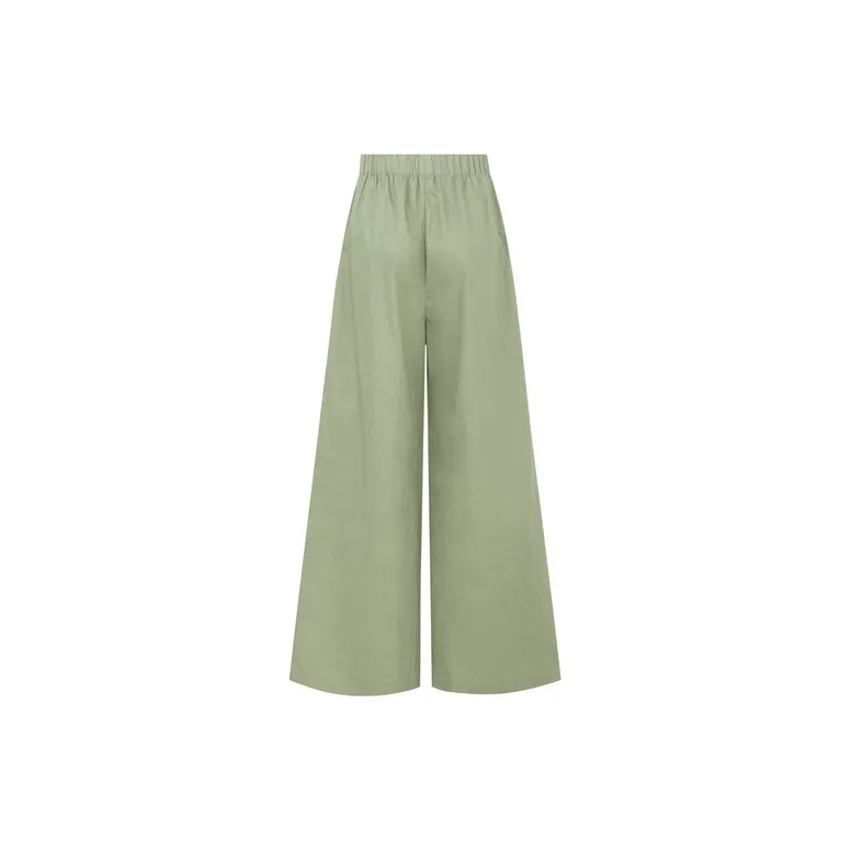 MEIYANG Casual Pants Women's Okra Green-1