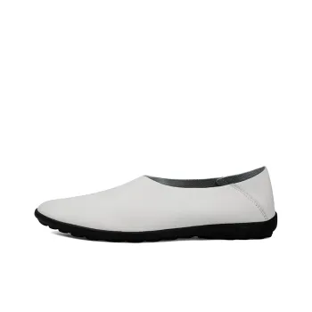 Abango Gommino Loafers Unisex White/Black