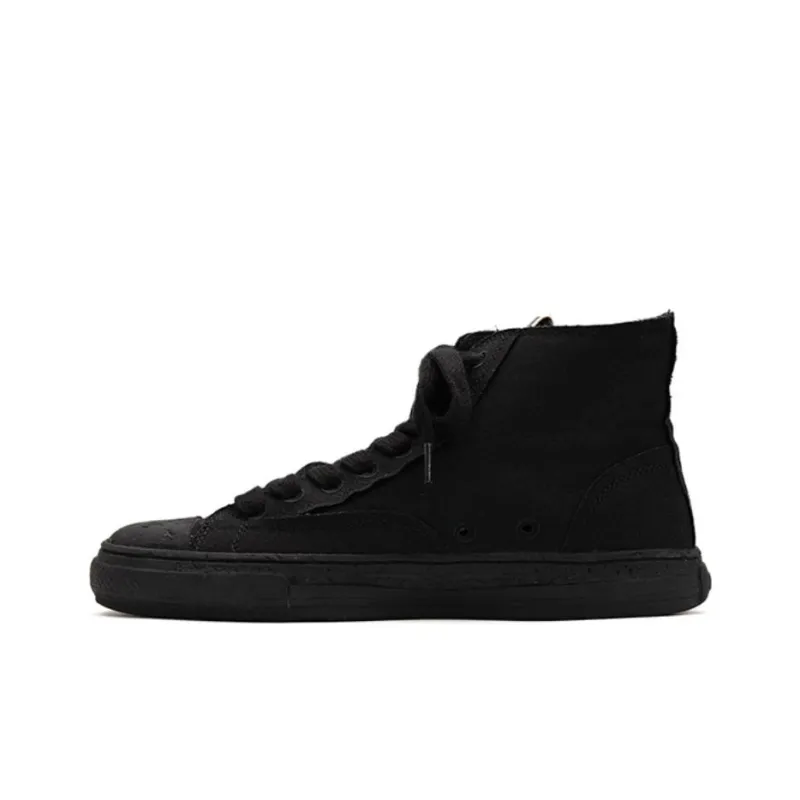 MIHARA YASUHIRO Past Sole High-Top Canvas Shoes Unisex-11
