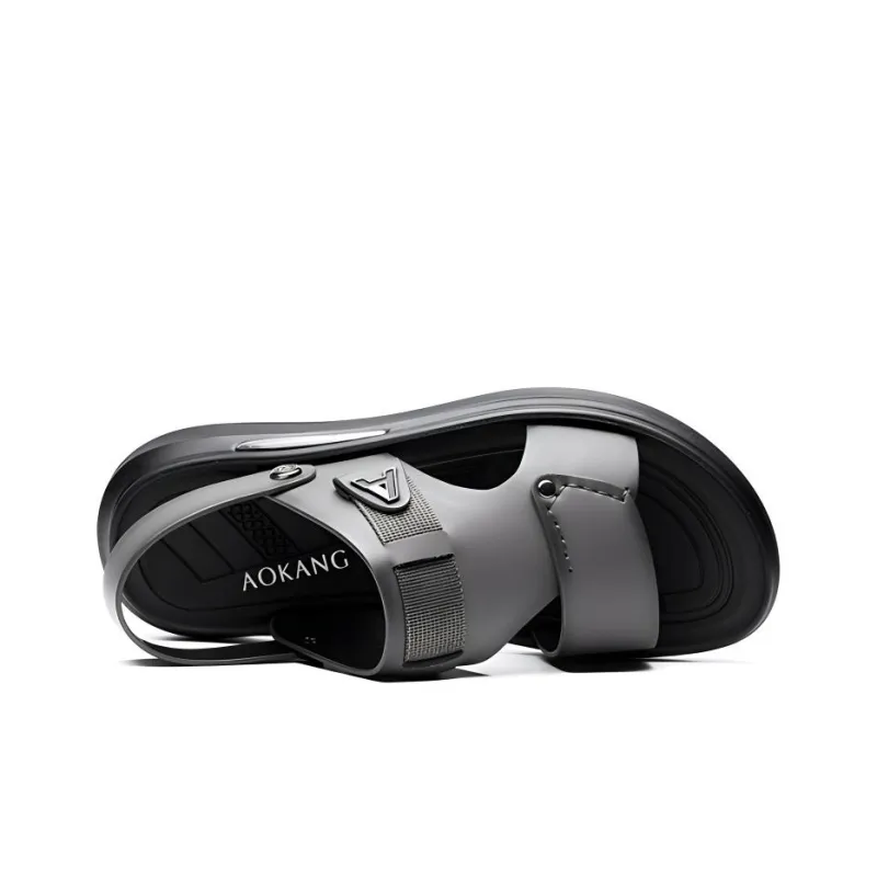 AOKANG Beach Sandals Men Black-8