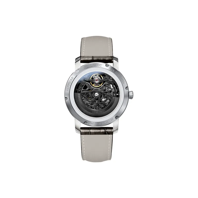 LOBINNI L Automatic Mechanical Movement Genuine Leather Strap Watch Men's Watches Black Dial-30