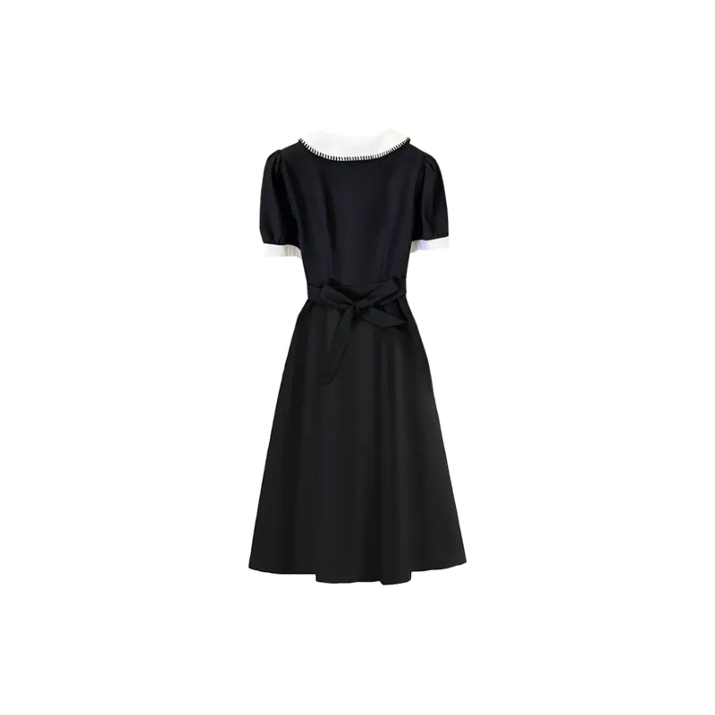 Local Gal Short Sleeved Dresses Women's Black-1