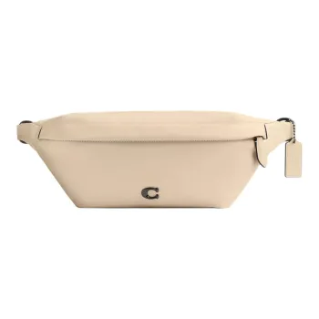 COACH Zhen Paper Leather Shoulder Bag Crossbody Bag Fanny Pack Large Size Men's Ivory