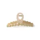 Beige Round Bead Tubas Claw Clip