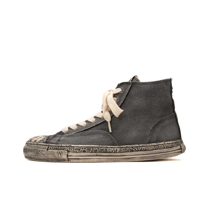 MIHARA YASUHIRO Past Sole High Top Canvas Shoes Unisex-16