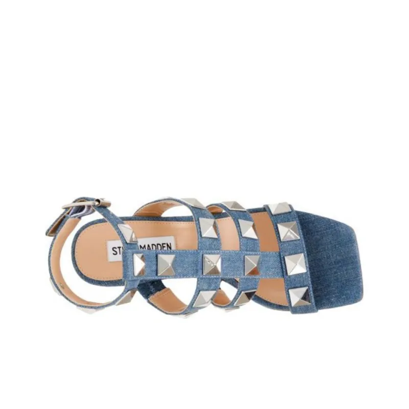 STEVE MADDEN Roman Sandals 9cm Women's Blue-2