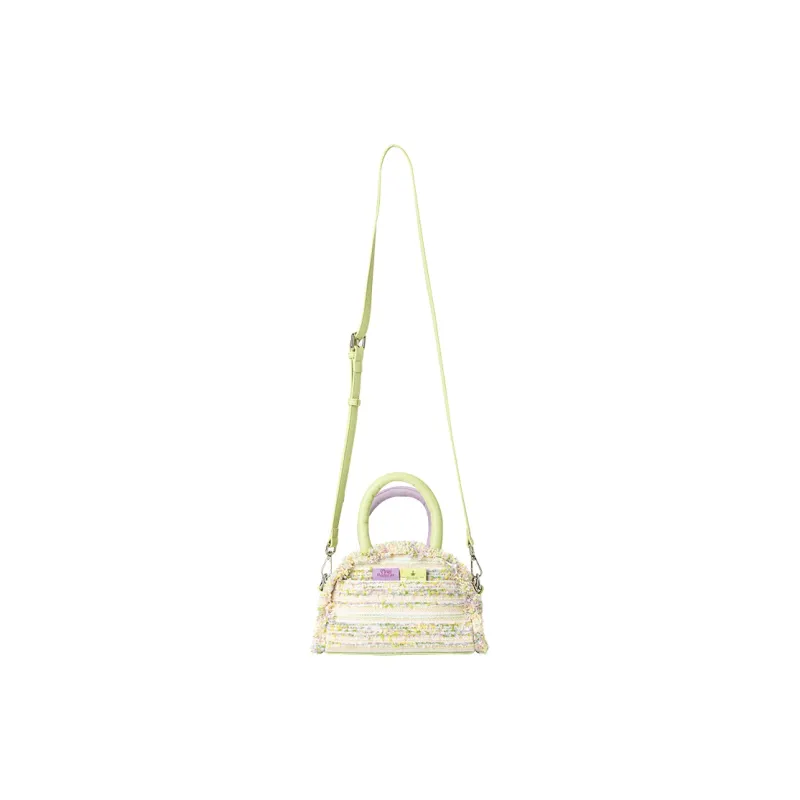 Puui PU Handbag Regular Women's Purple & Green-2