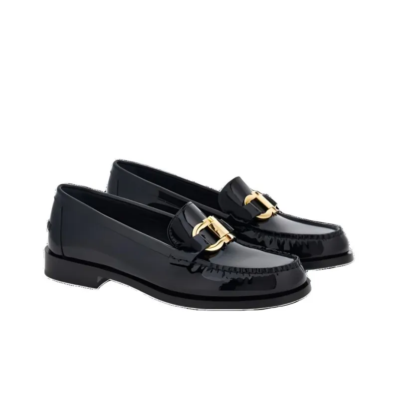FERRAGAMO Gancini-buckle Leather Loafers-2