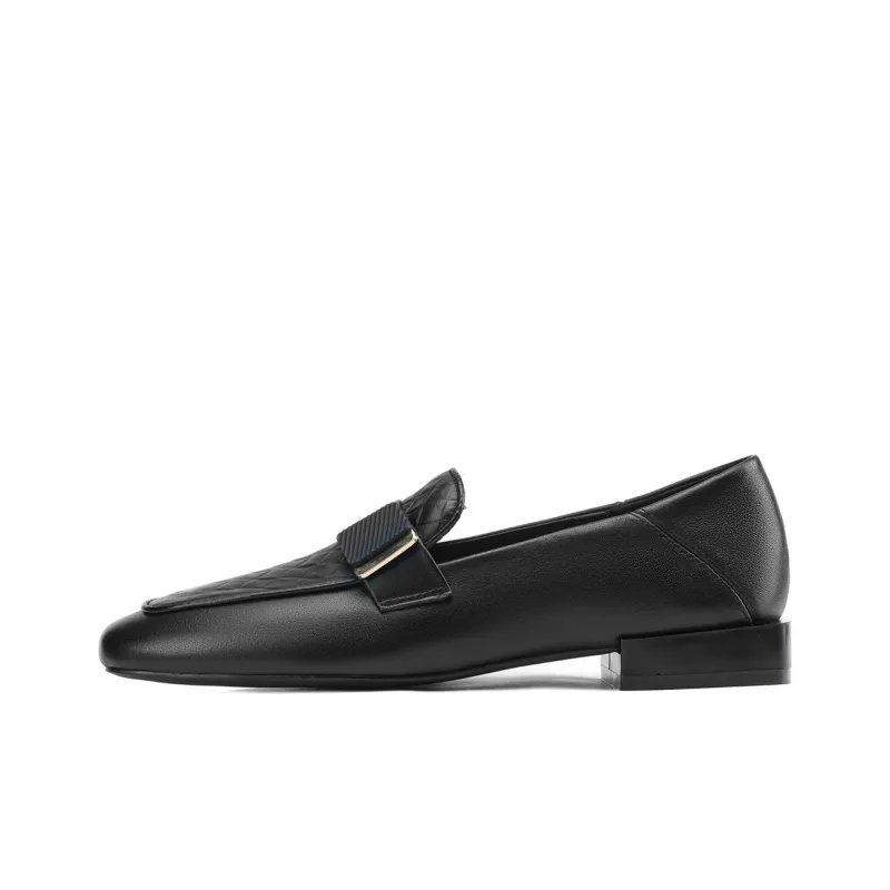 D FUSE SCANDINAVIA Commute Leather Shoes Casual Single Shoes Women's-0