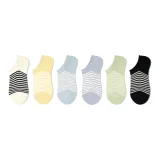 Dopamine Dressing Stripes No-Show Socks Set