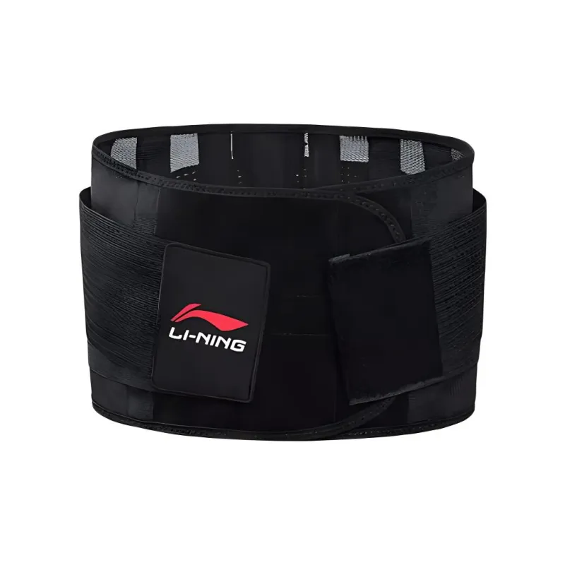 LiNing Back Support Braces Fitness Breathable Protective Compression Elastane Polyester Men's-0