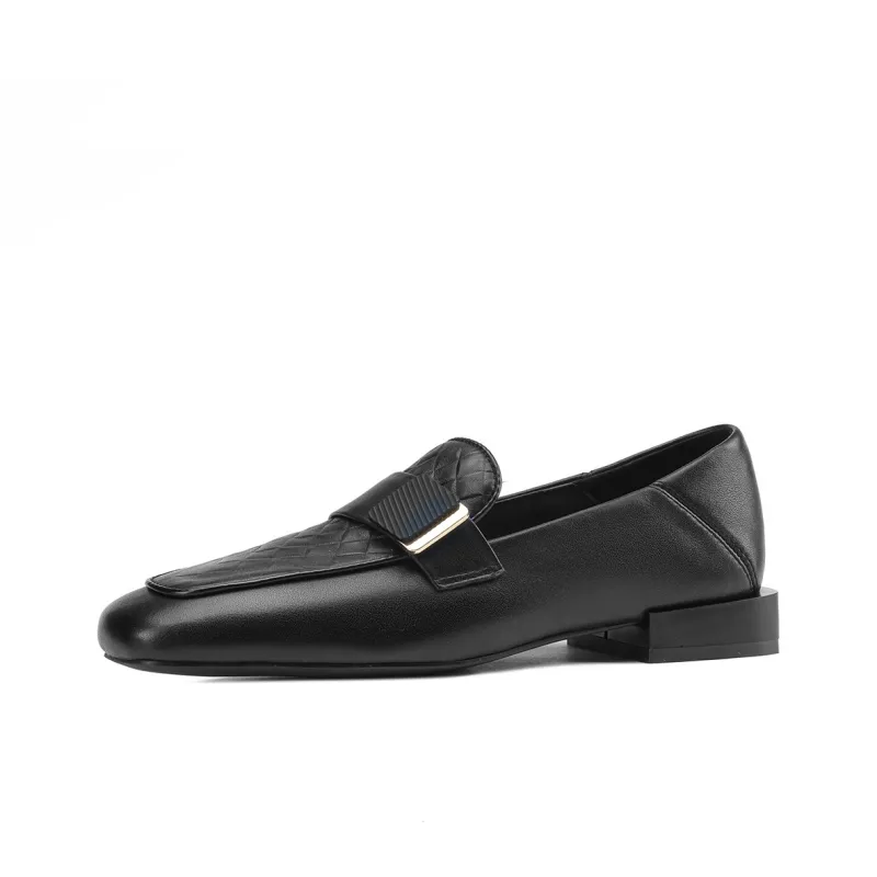 D FUSE SCANDINAVIA Commute Leather Shoes Casual Single Shoes Women's-1