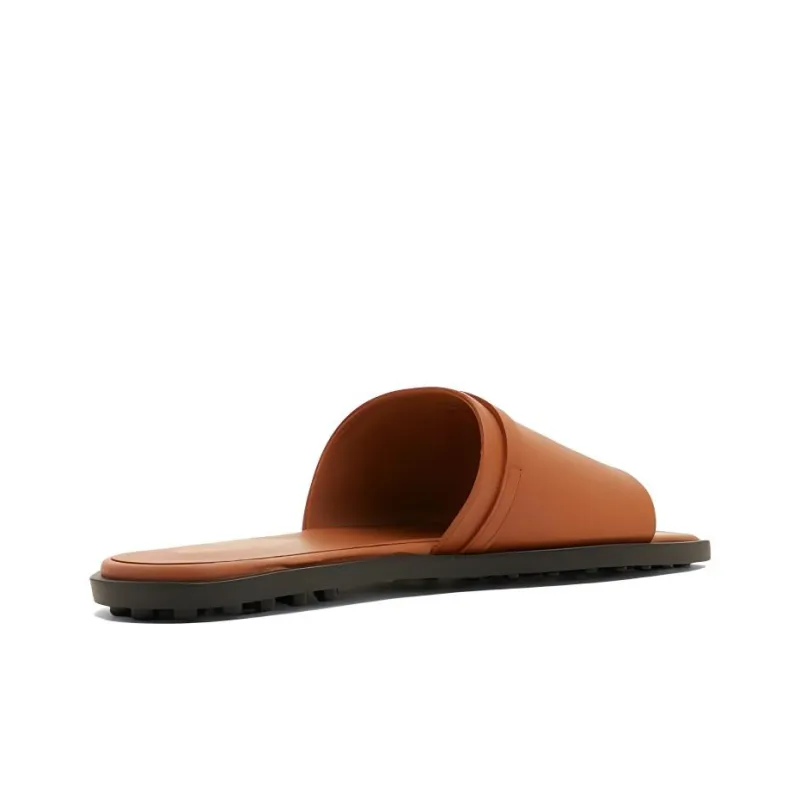TOD'S Slide Slippers Women's Brown-3
