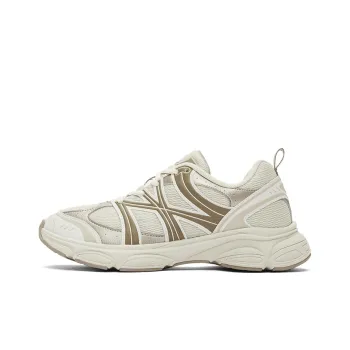 MLB Chunky Runner Ace Runner Cushioning Wear Resistant Low Top Casual Running Shoes Unisex Beige Yellow