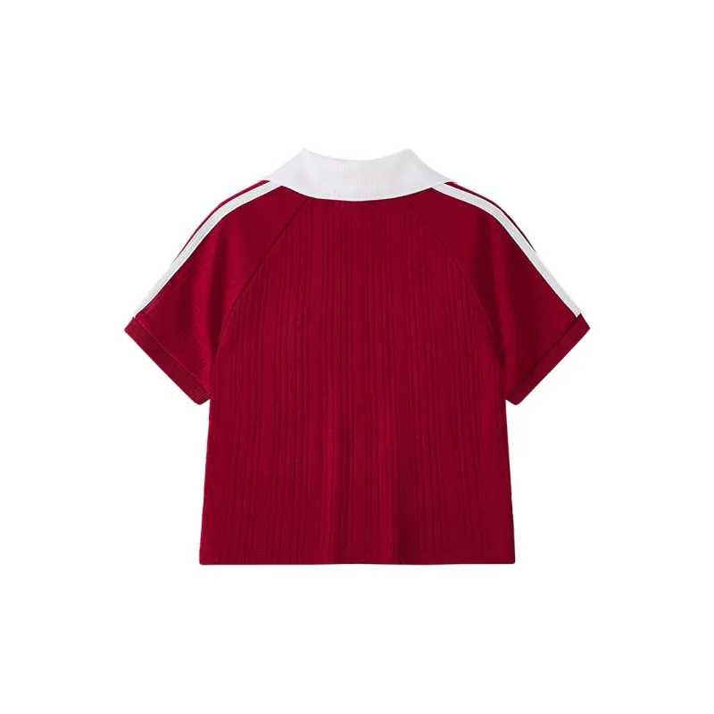FILA FUSION Polo Shirts Women's Rhythm Red-1