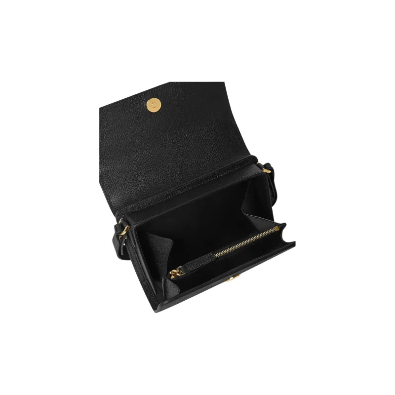 VERSACE Goatskin Messenger Bag Shoulder Bag Crossbody Bag Unisex Black-3