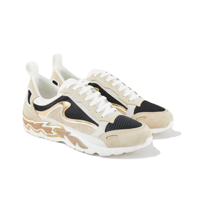 Sandro Low Top Casual Shoes Women's Beige-2