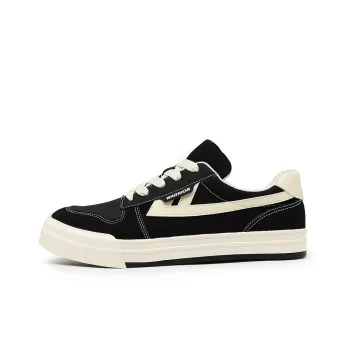 Warrior Coverage Slip Resistant, Abrasion Resistant, Breathable Low Top Skateboard Shoes Unisex Black Rice