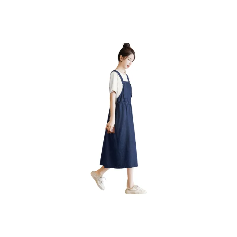 Cypress House Sleeveless Dress Women's Dark Blue-1