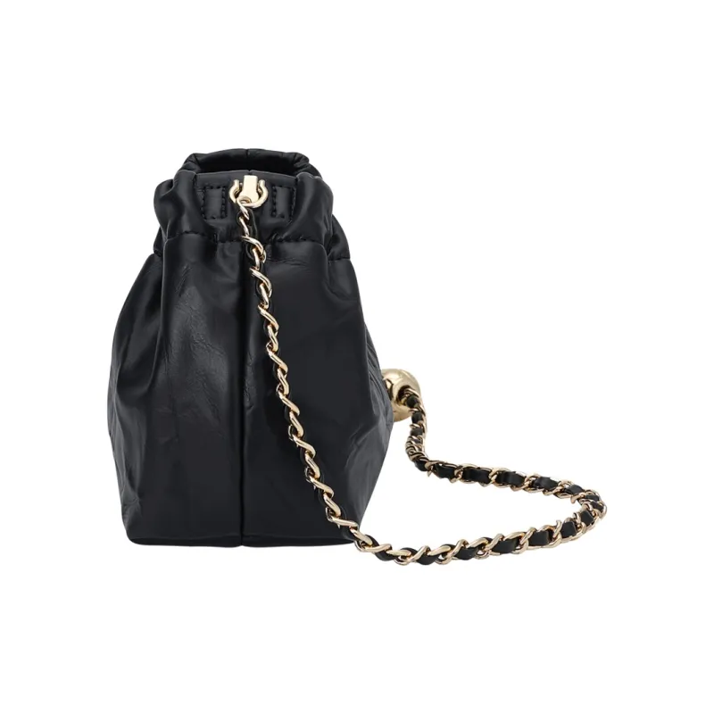 GOLF Synthetic Leather Crossbody Bag Handbag Shoulder Bag Regular Women's Milkshake White/Tranquil Black-5