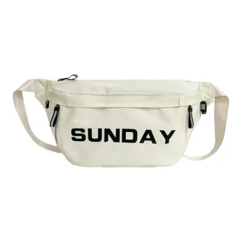 BRABOSTON Nylon Sling Bag Unisex Ecru/Gray/Black/Neon Green/Pink