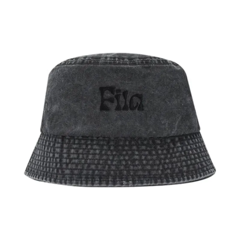 FILA FUSION Cotton Bucket Hats Unisex Gray-1