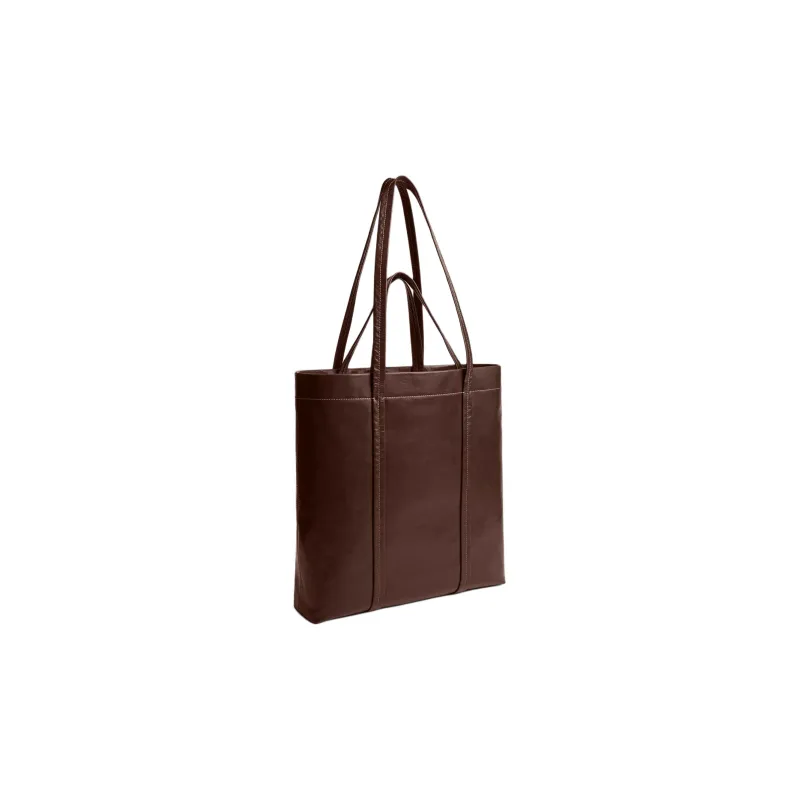 COACH Paperweight Leather Tote Bag, Shopping Bag, Shoulder Bag, Handbag Tubas Unisex Maple-1