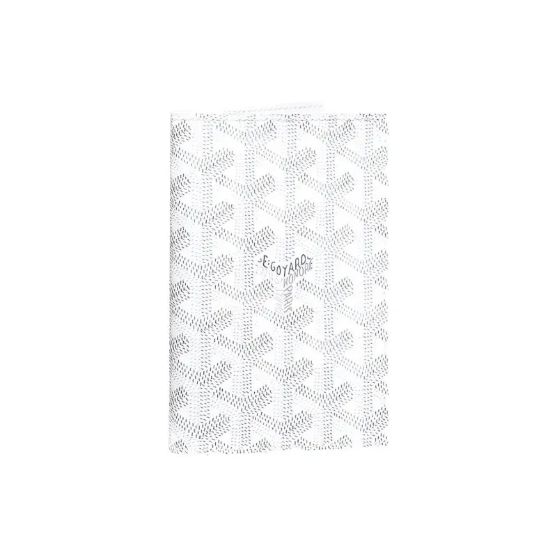 GOYARD Grenelle Canvas With Leather Card Holder Passport Holder Unisex White-0