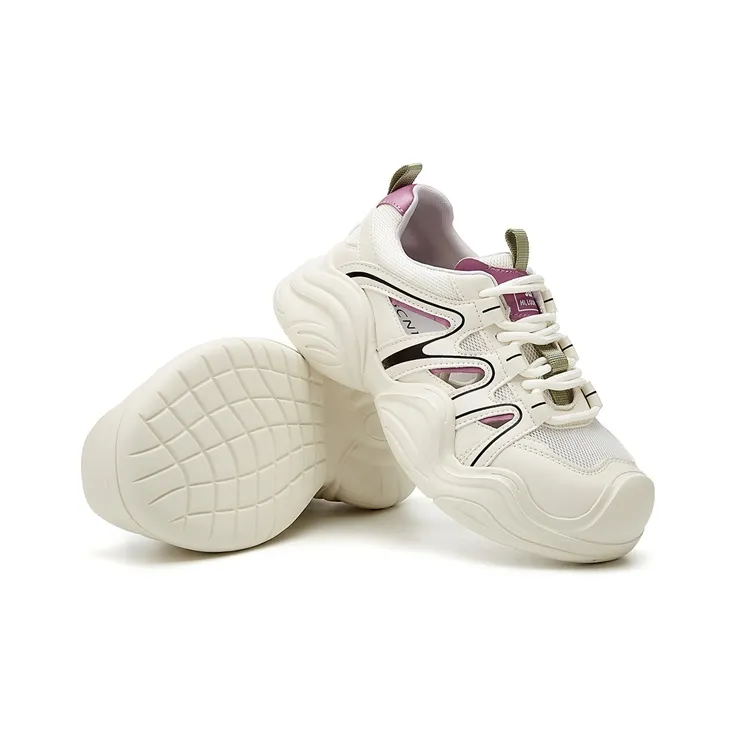 Jin Baichuan Lightweight Height Increasing Low-Top Chunky Sneakers Women's-3